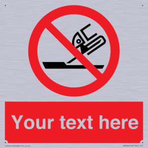 Custom prohibition Do not use for face grinding